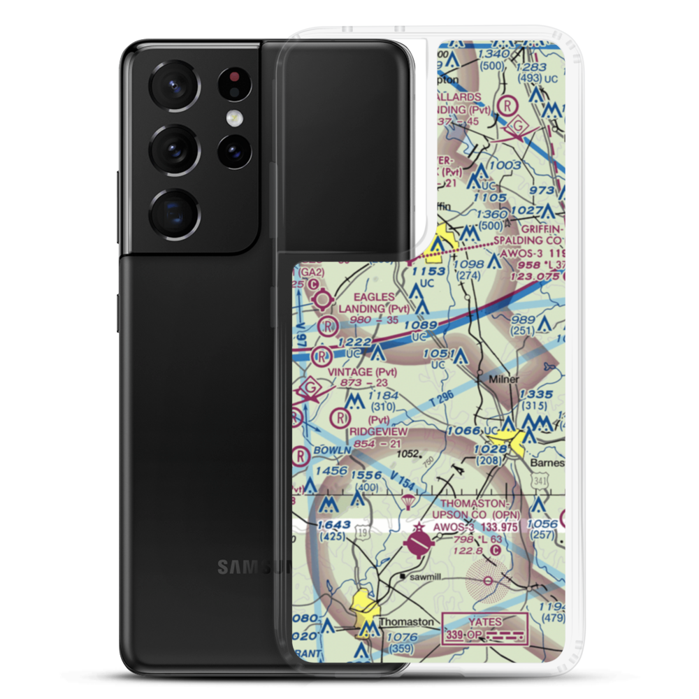 Kitchens Field (4GA7) VFR Sectional Samsung Case Samsung Galaxy S21 Ultra model shown