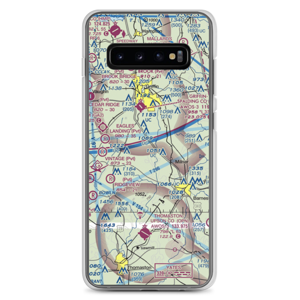 Kitchens Field (4GA7) VFR Sectional Samsung Case Samsung Galaxy S10+ model shown
