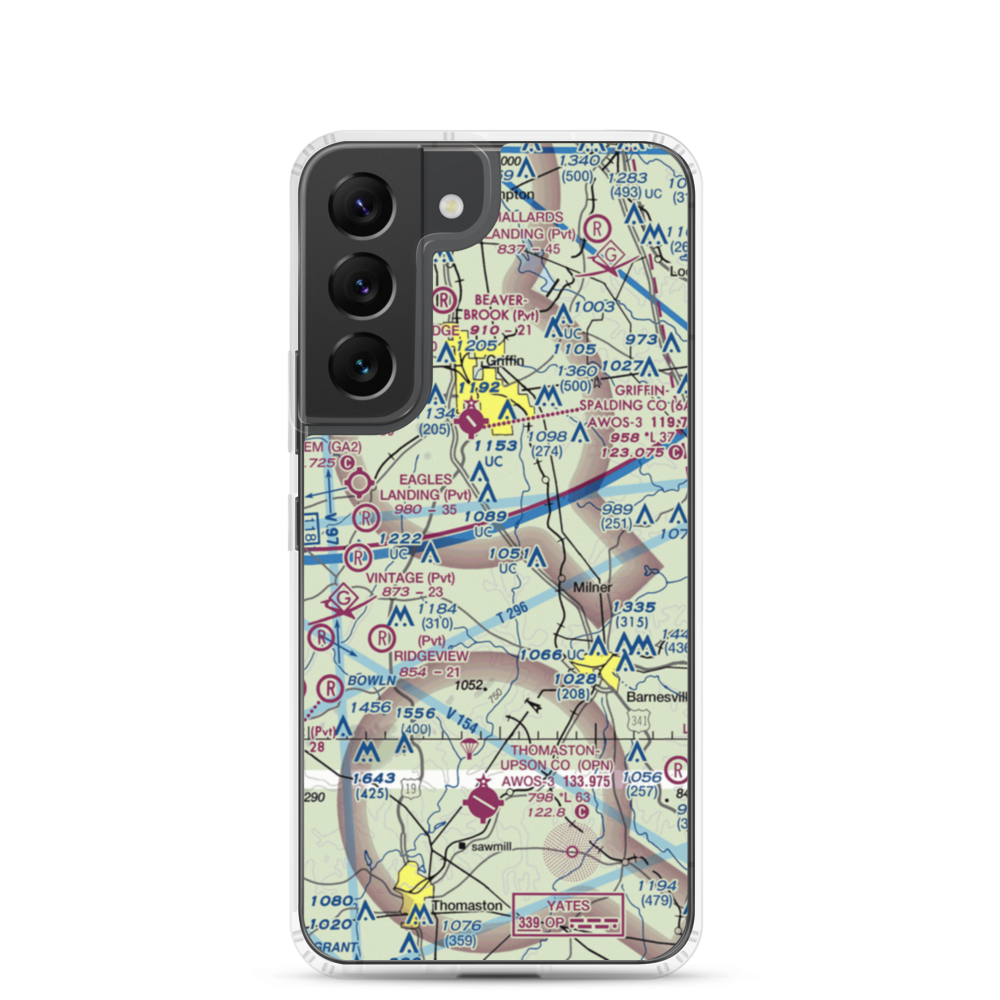 Kitchens Field (4GA7) VFR Sectional Samsung Case Samsung Galaxy S22 model shown