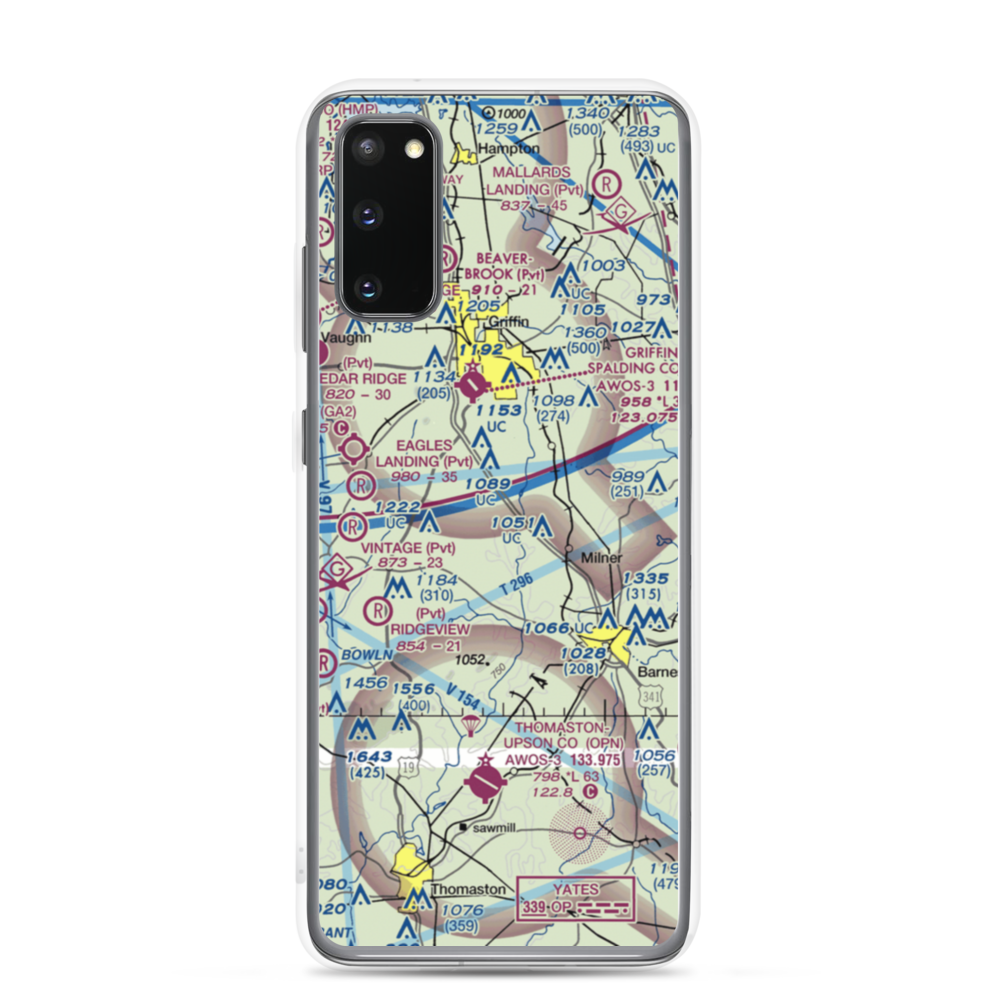 Kitchens Field (4GA7) VFR Sectional Samsung Case Samsung Galaxy S20 model shown