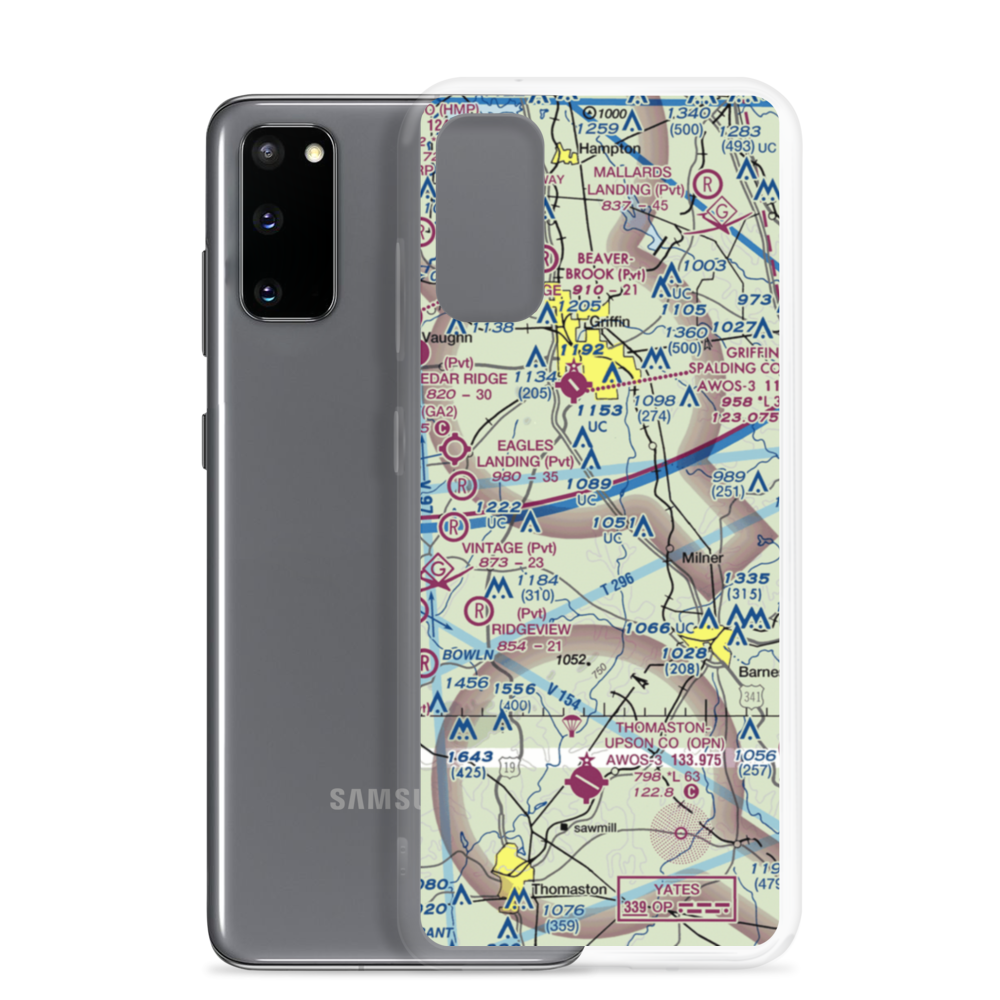 Kitchens Field (4GA7) VFR Sectional Samsung Case Samsung Galaxy S20 model shown