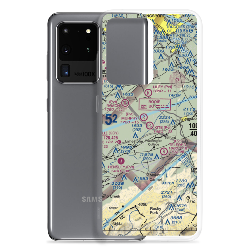 Kite Field (97TN) VFR Sectional Samsung Case Samsung Galaxy S20 Ultra model shown