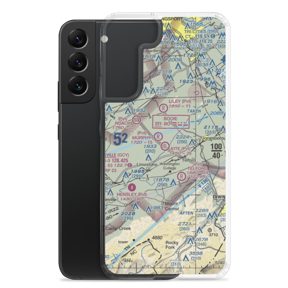 Kite Field (97TN) VFR Sectional Samsung Case Samsung Galaxy S22 Plus model shown