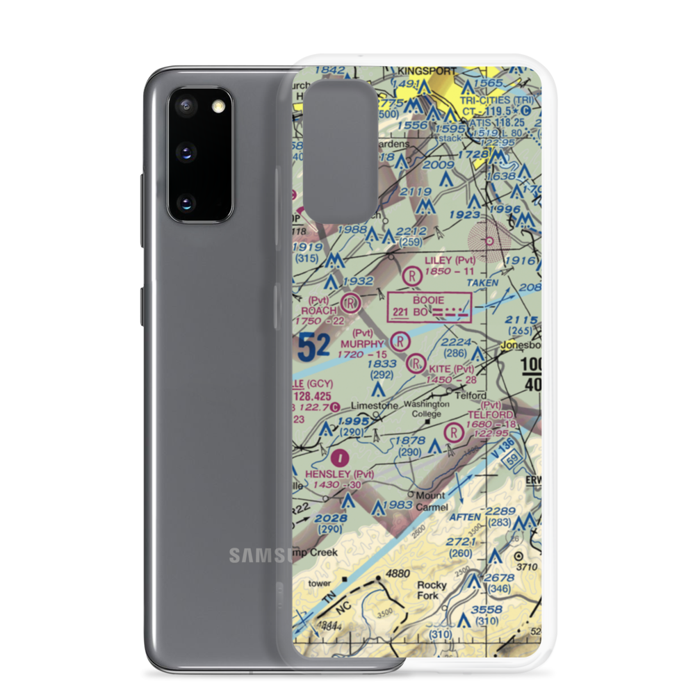 Kite Field (97TN) VFR Sectional Samsung Case Samsung Galaxy S20 model shown