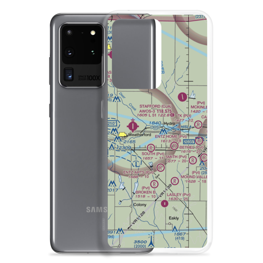 Kits Airport (5OK0) VFR Sectional Samsung Case Samsung Galaxy S20 Ultra model shown