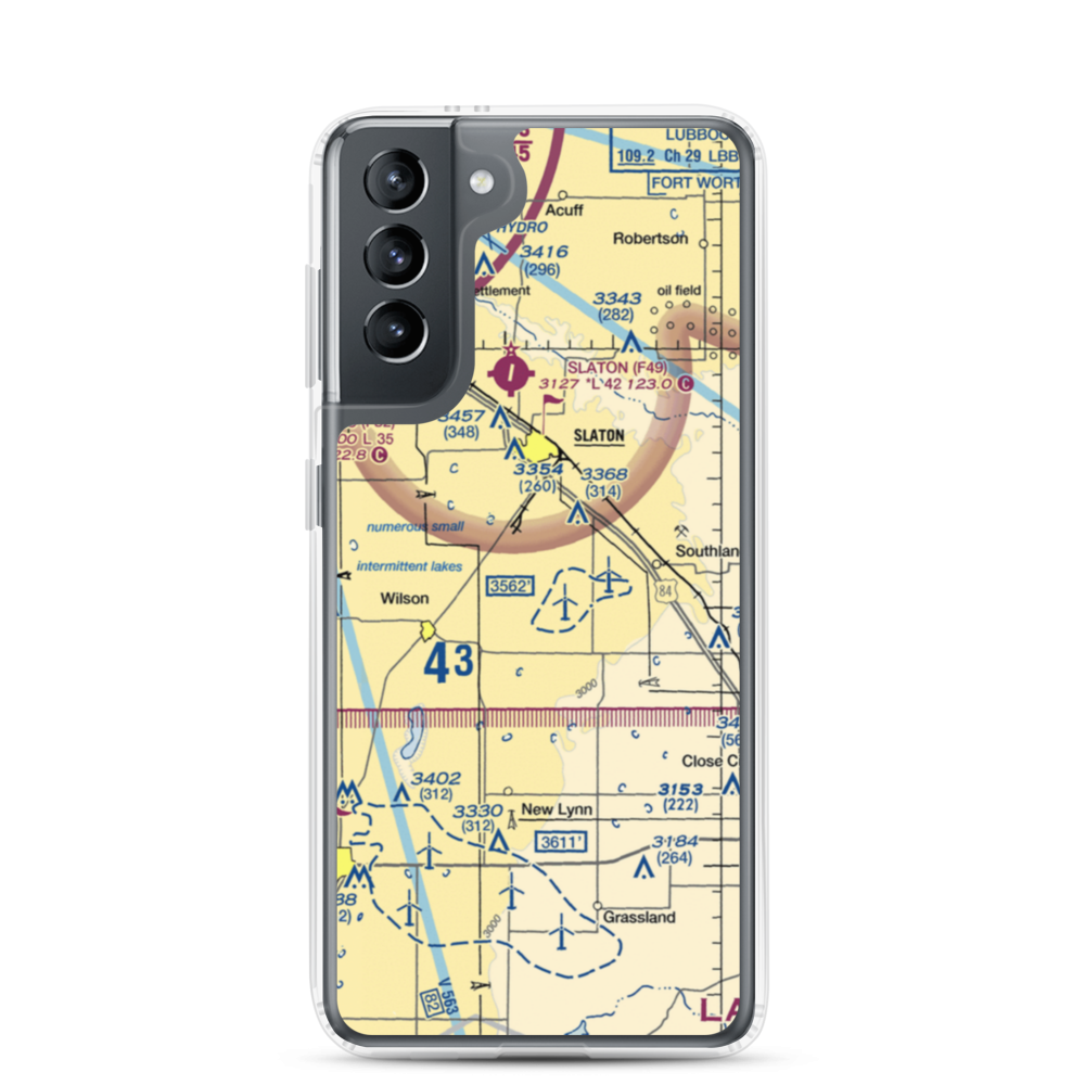 Kitten Farm Private Airport (9XS5) VFR Sectional Samsung Case Samsung Galaxy S21 model shown