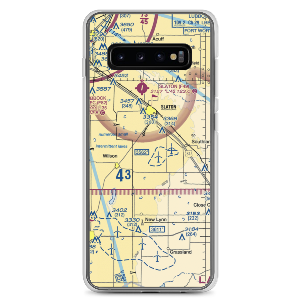 Kitten Farm Private Airport (9XS5) VFR Sectional Samsung Case Samsung Galaxy S10+ model shown