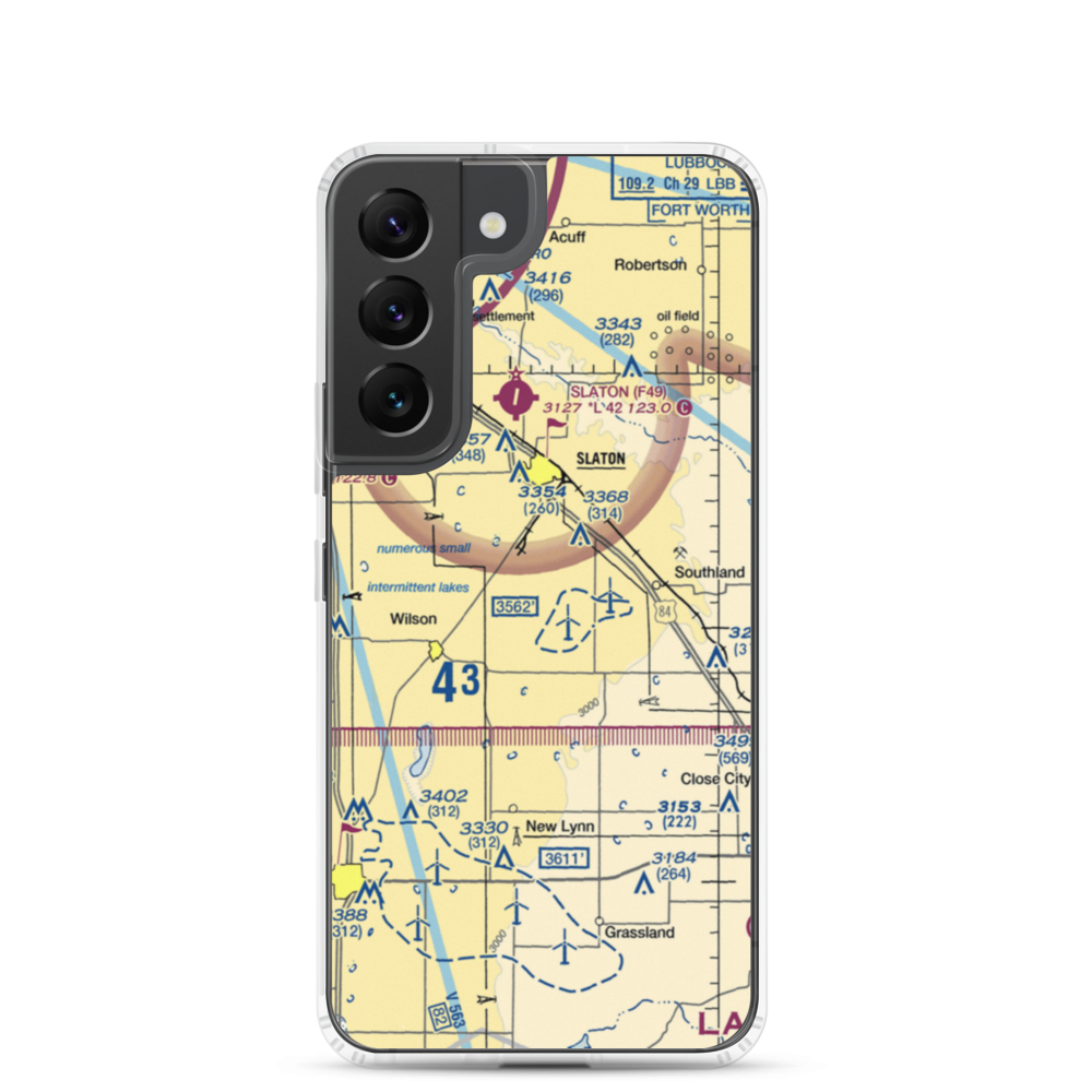 Kitten Farm Private Airport (9XS5) VFR Sectional Samsung Case Samsung Galaxy S22 model shown