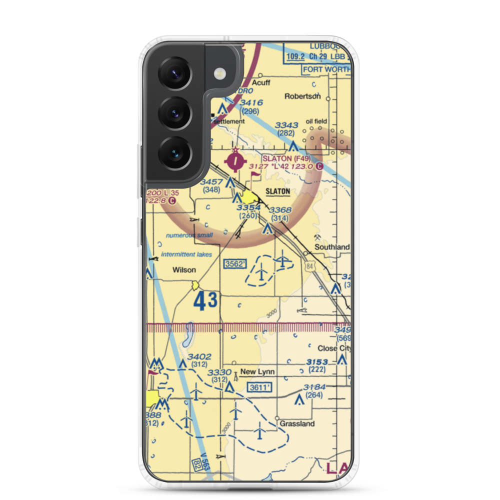 Kitten Farm Private Airport (9XS5) VFR Sectional Samsung Case Samsung Galaxy S22 Plus model shown