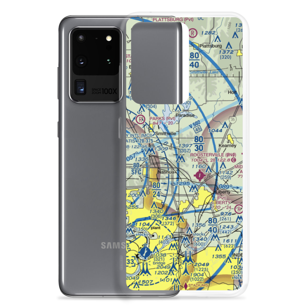 Kitty Hawk Estates Airport (3MO6) VFR Sectional Samsung Case Samsung Galaxy S20 Ultra model shown