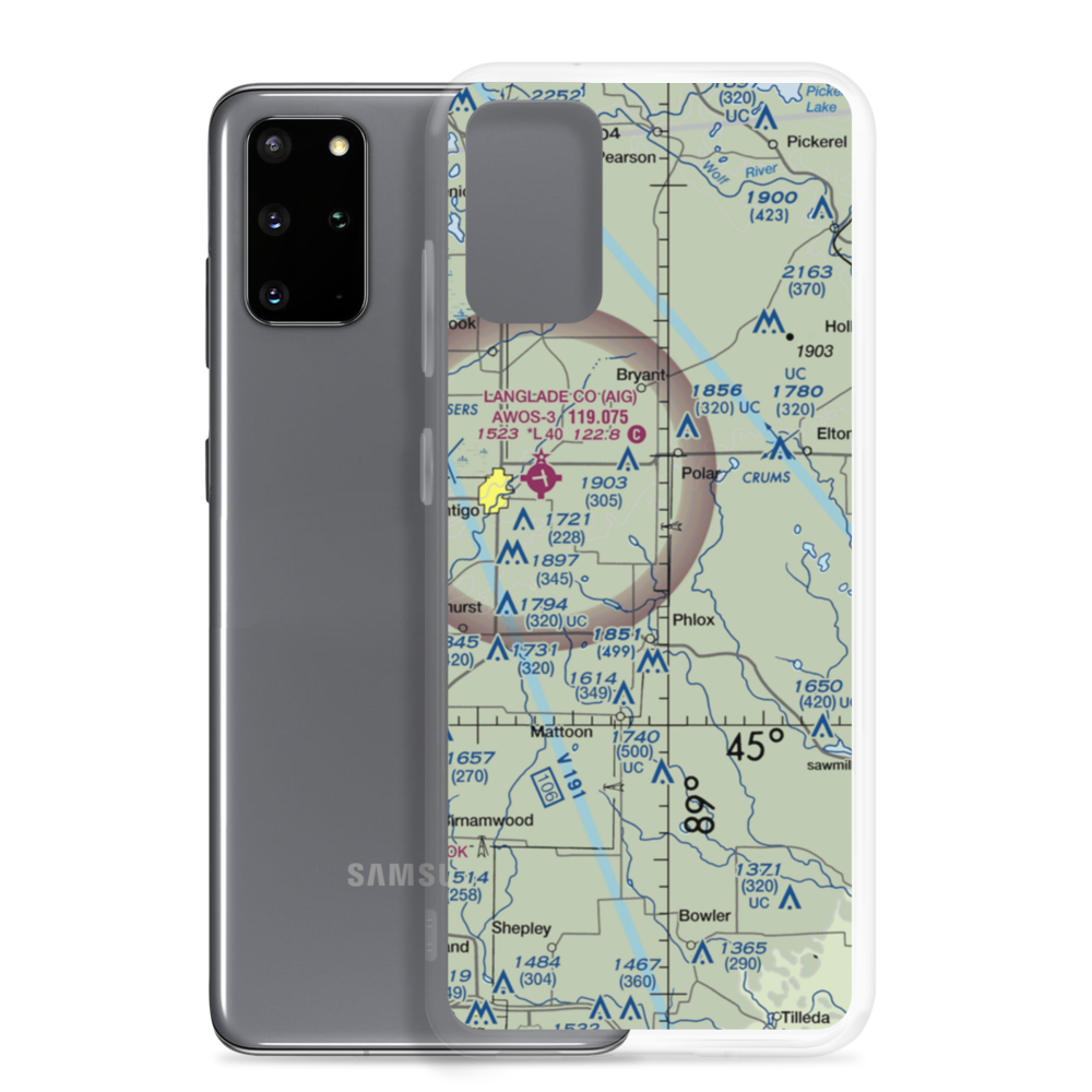 Kitty Hawk Estates Airport (9WI6) VFR Sectional Samsung Case Samsung Galaxy S20 Plus model shown