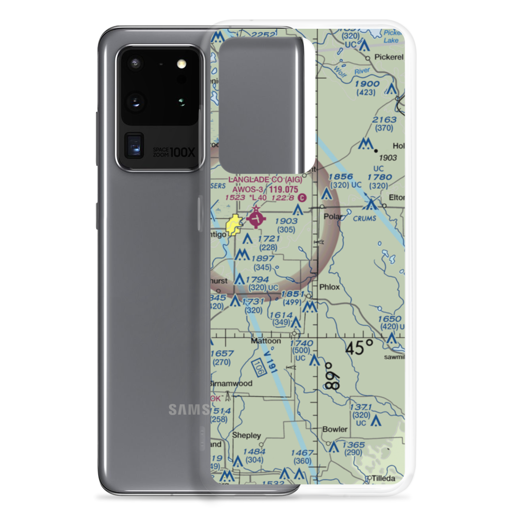 Kitty Hawk Estates Airport (9WI6) VFR Sectional Samsung Case Samsung Galaxy S20 Ultra model shown