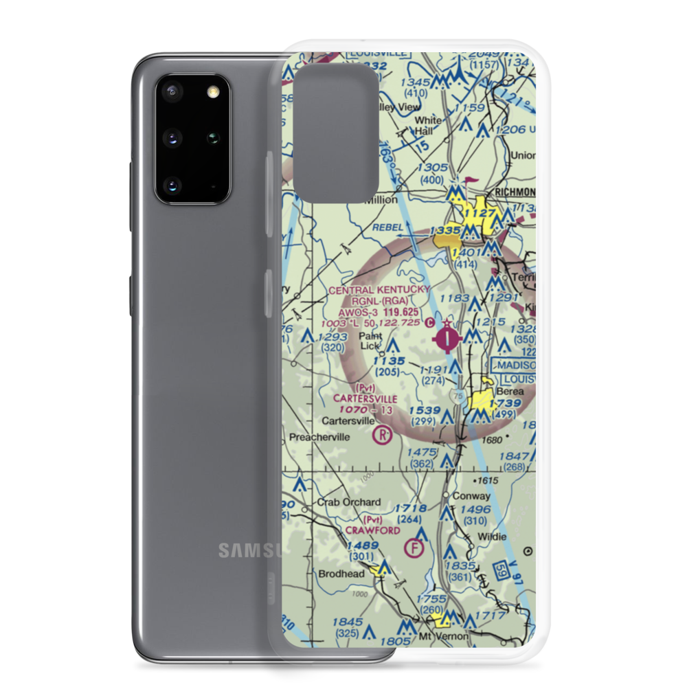 Kitty Hawk Farm Ultralightport (2KY1) VFR Sectional Samsung Case Samsung Galaxy S20 Plus model shown