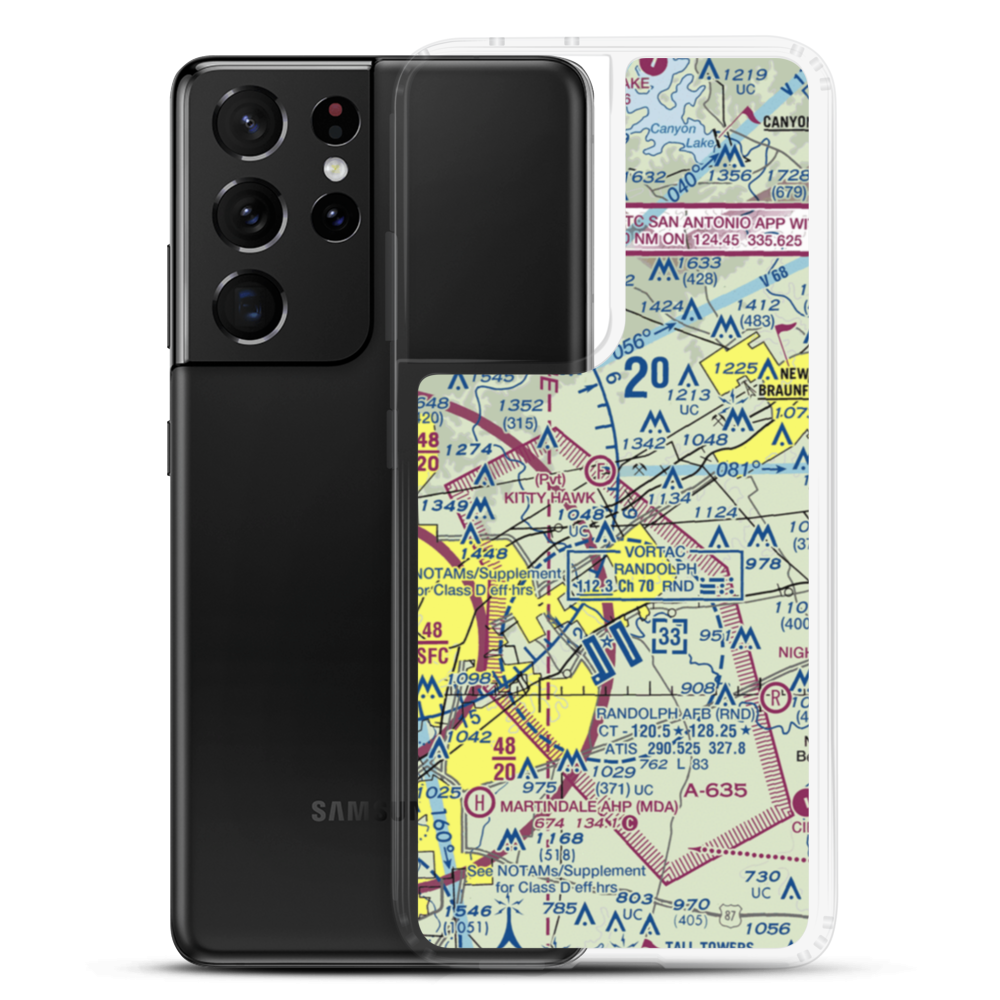 Kitty Hawk Flying Field (TS67) VFR Sectional Samsung Case Samsung Galaxy S21 Ultra model shown