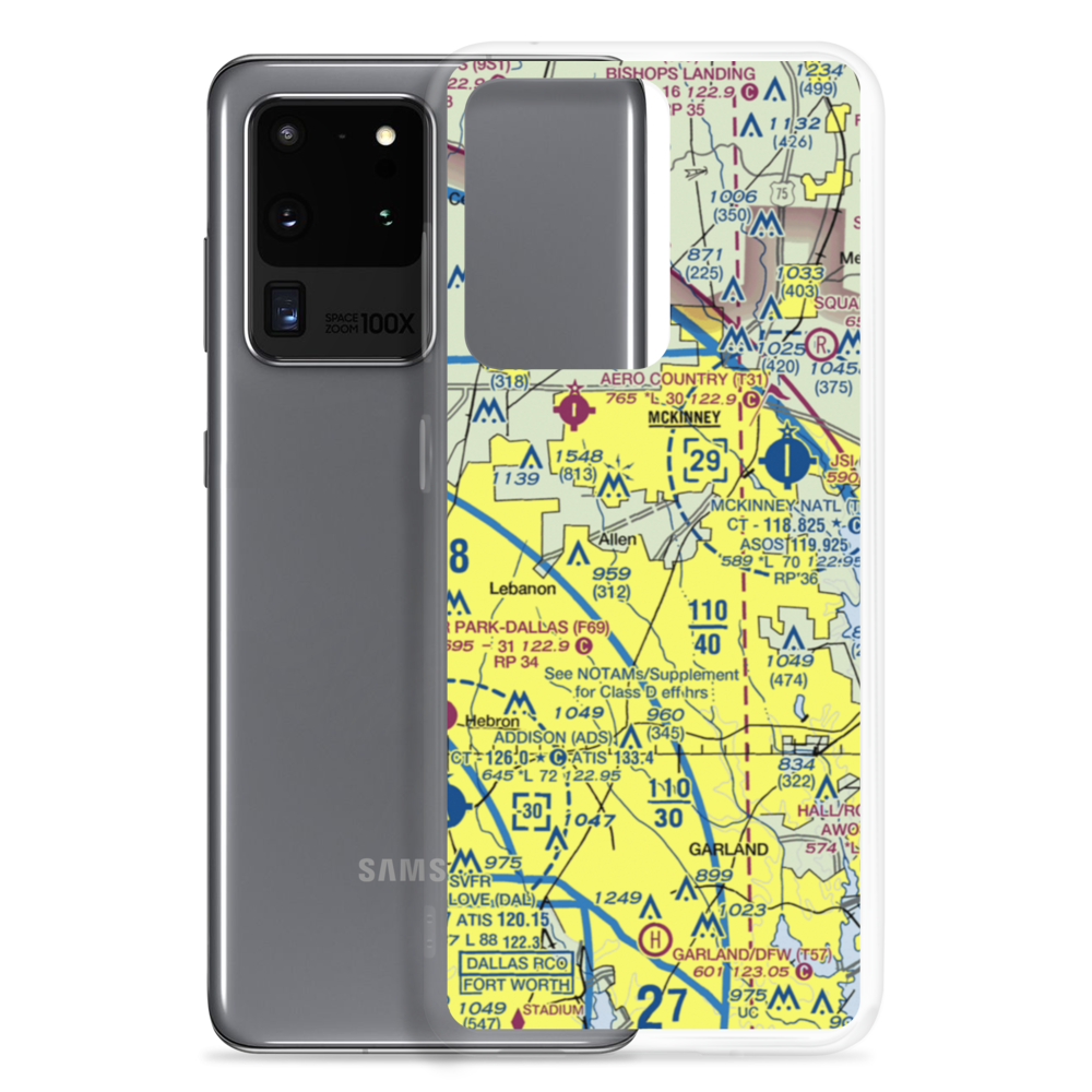 Kittyhawk Airport (0T7) VFR Sectional Samsung Case Samsung Galaxy S20 Ultra model shown