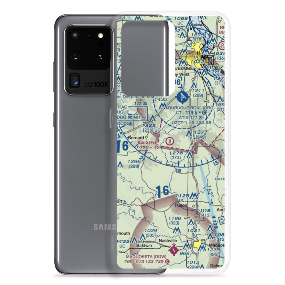 Kleis Airport (IA30) VFR Sectional Samsung Case Samsung Galaxy S20 Ultra model shown