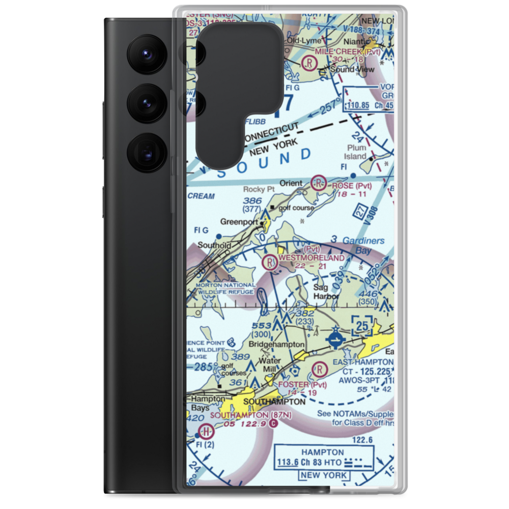 Klenawicus Airfield (NY03) VFR Sectional Samsung Case Samsung Galaxy S22 Ultra model shown