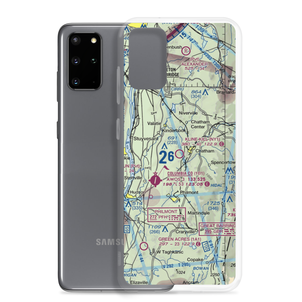 Kline Kill Airport (NY1) VFR Sectional Samsung Case Samsung Galaxy S20 Plus model shown