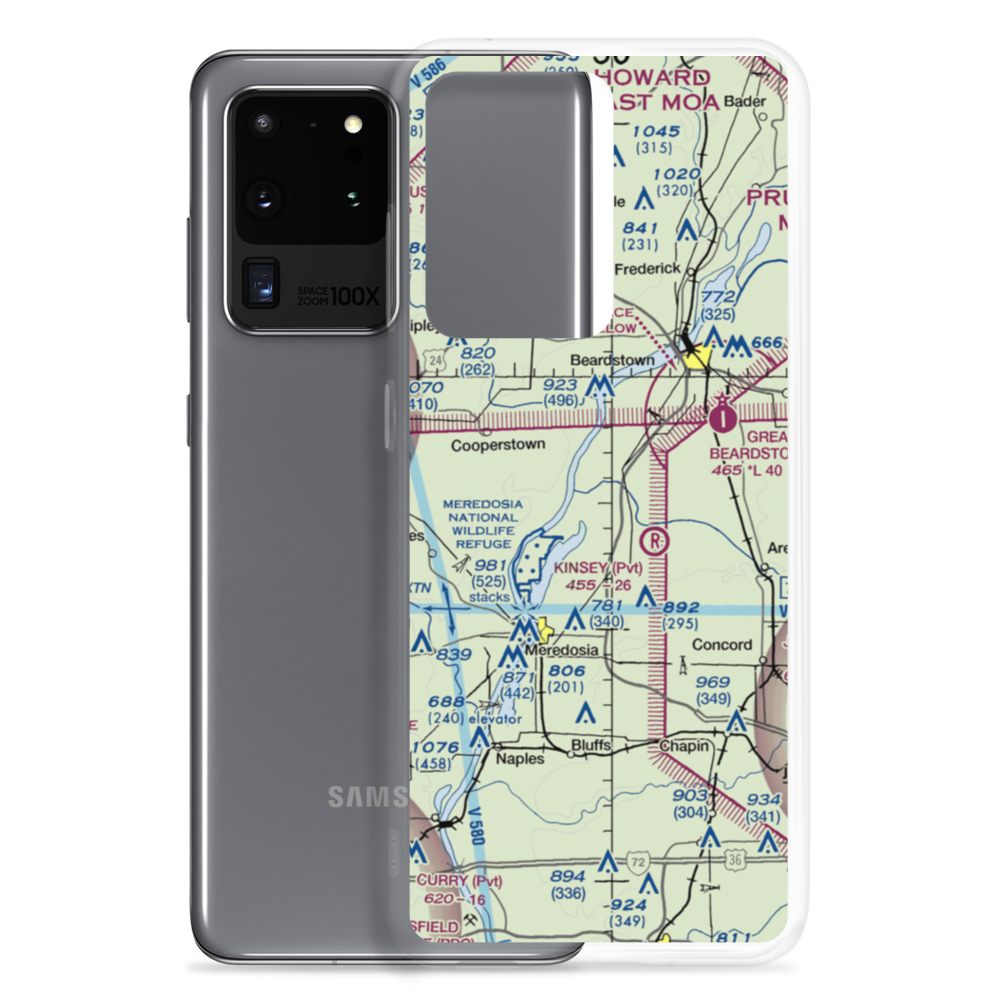 Kloker Airport (IS69) VFR Sectional Samsung Case Samsung Galaxy S20 Ultra model shown