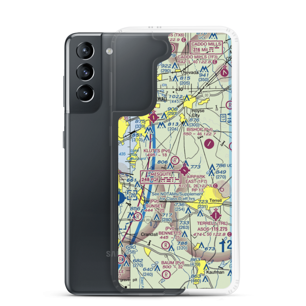 Klutts Field (20XS) VFR Sectional Samsung Case Samsung Galaxy S21 model shown
