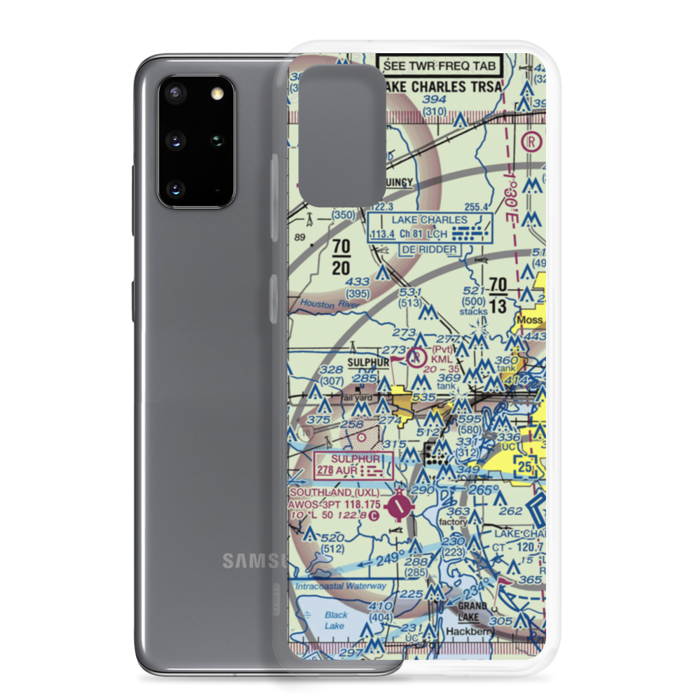 Kml Airport (12LA) VFR Sectional Samsung Case Samsung Galaxy S20 Plus model shown