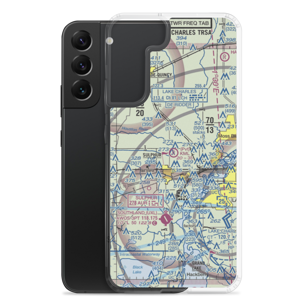 Kml Airport (12LA) VFR Sectional Samsung Case Samsung Galaxy S22 Plus model shown