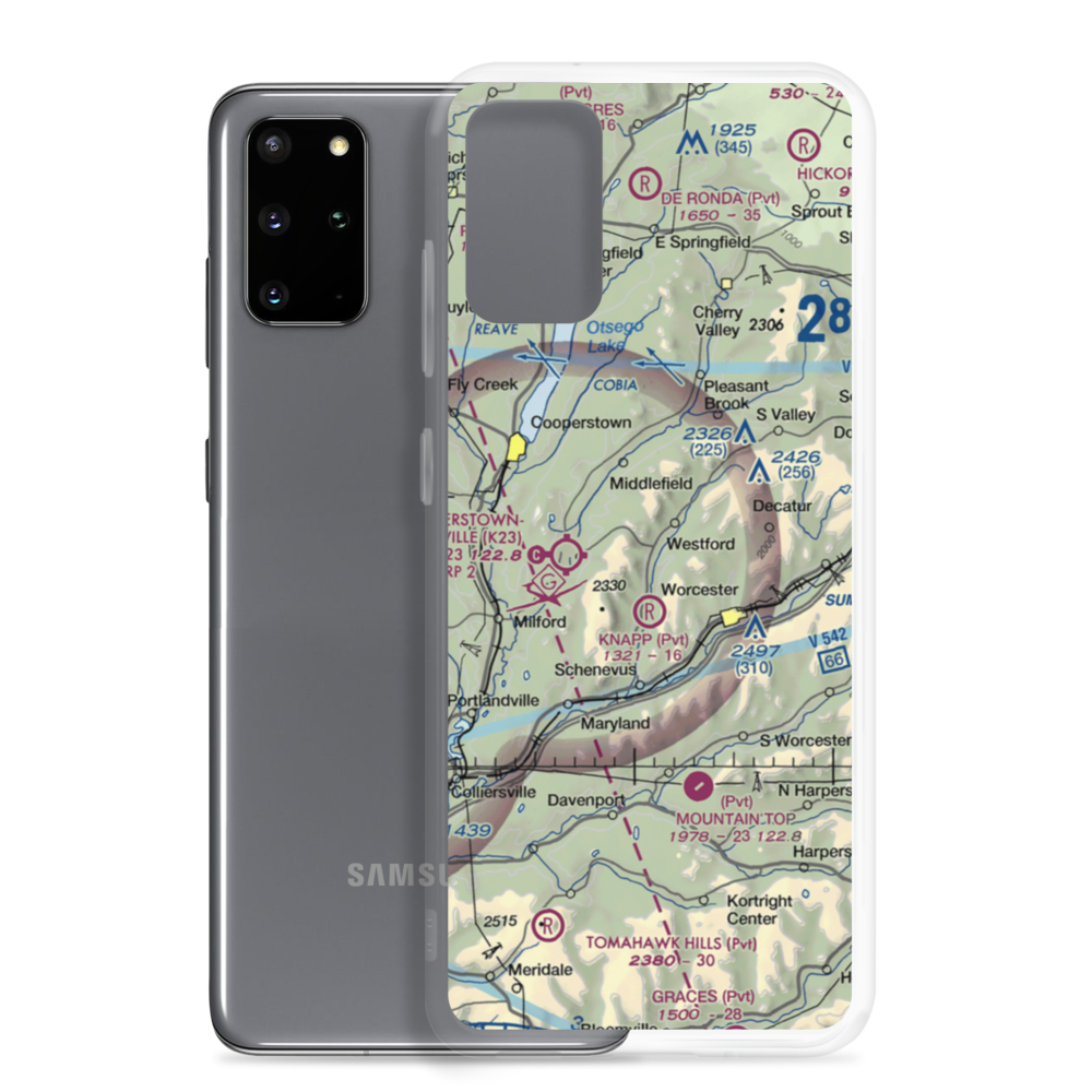 Knapp Airport (6NK0) VFR Sectional Samsung Case Samsung Galaxy S20 Plus model shown