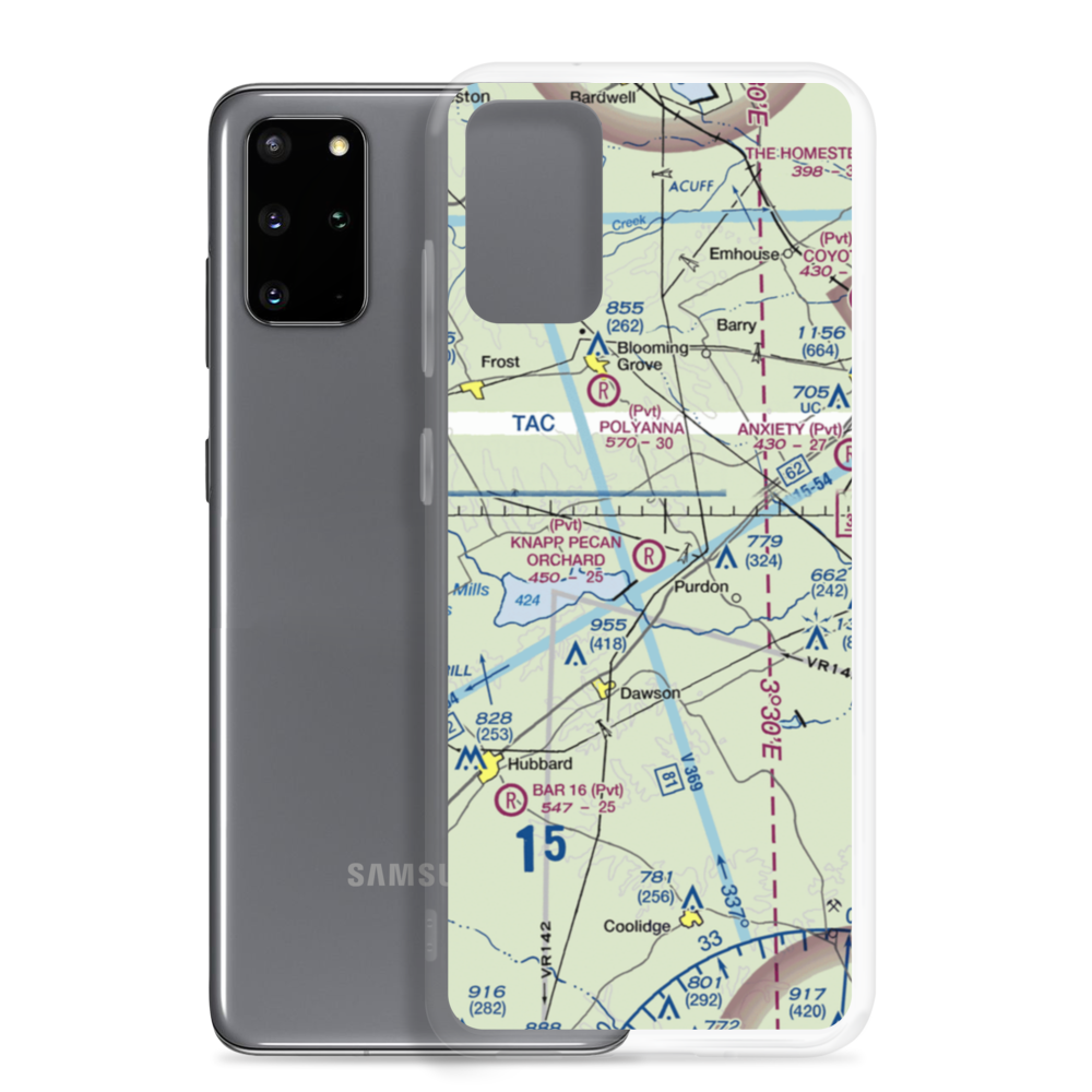 Knapp Pecan Orchard Airpark (5TS3) VFR Sectional Samsung Case Samsung Galaxy S20 Plus model shown