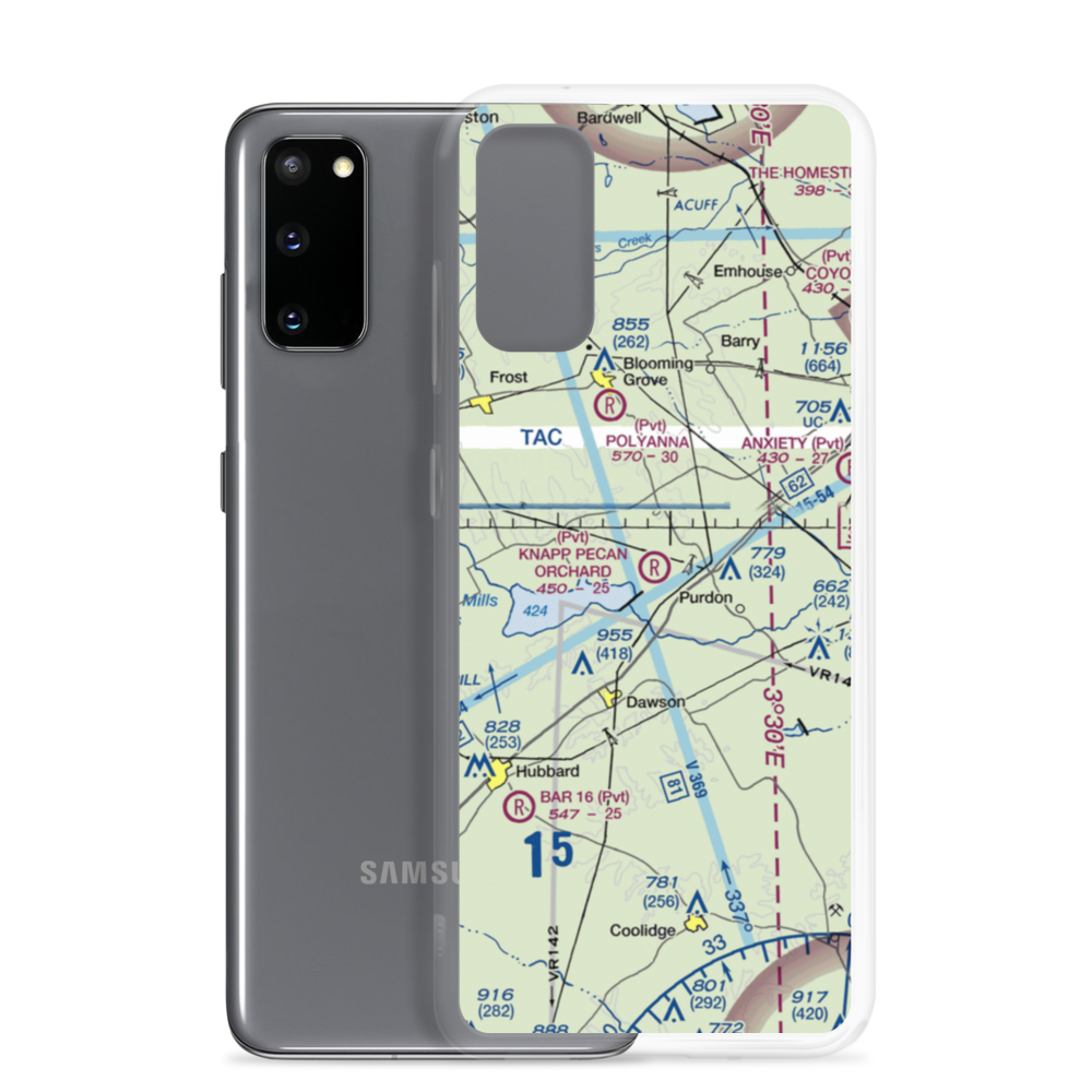 Knapp Pecan Orchard Airpark (5TS3) VFR Sectional Samsung Case Samsung Galaxy S20 model shown