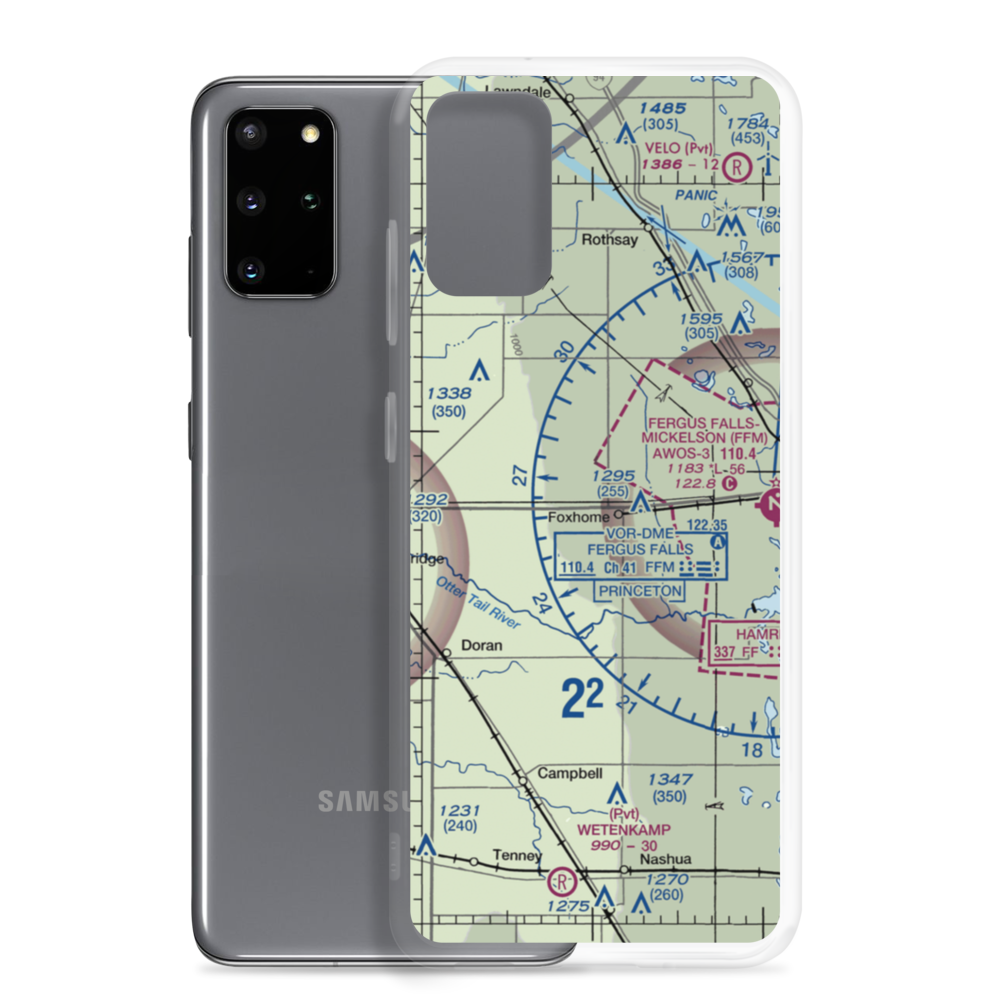 Knapp Personal Use Airport (MY25) VFR Sectional Samsung Case Samsung Galaxy S20 Plus model shown