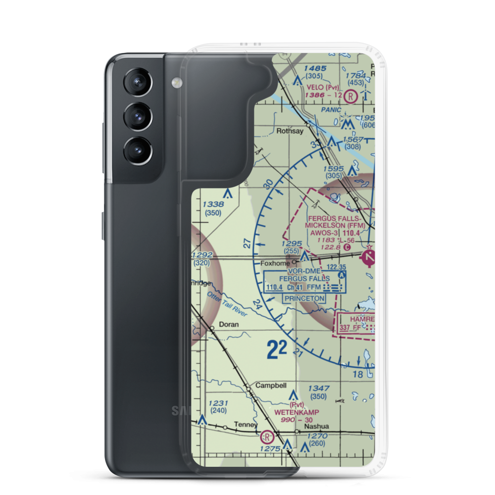 Knapp Personal Use Airport (MY25) VFR Sectional Samsung Case Samsung Galaxy S21 model shown