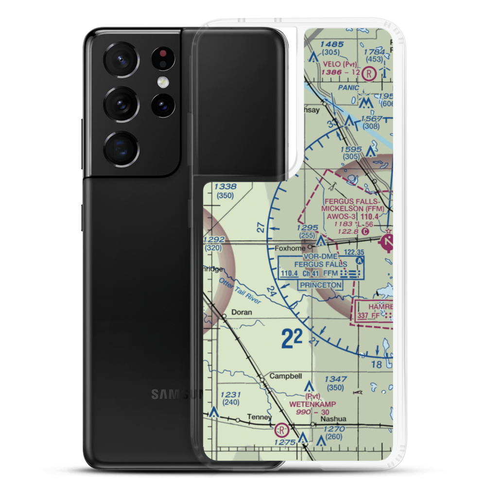 Knapp Personal Use Airport (MY25) VFR Sectional Samsung Case Samsung Galaxy S21 Ultra model shown