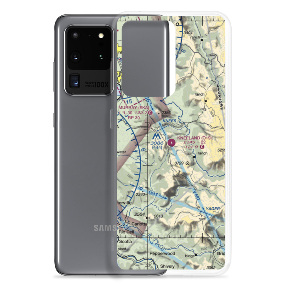 Kneeland Airport (O19) VFR Sectional Samsung Case Samsung Galaxy S20 Ultra model shown