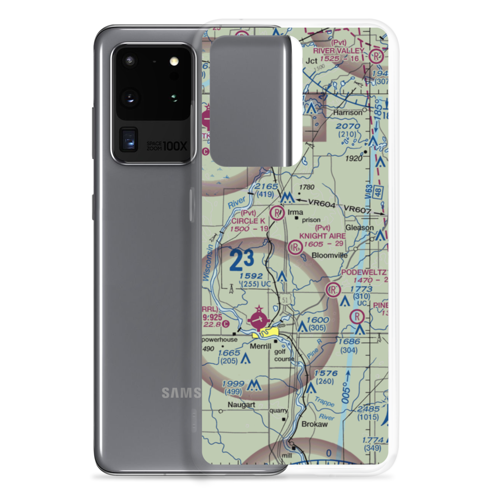 Knight Aire Airport (92WI) VFR Sectional Samsung Case Samsung Galaxy S20 Ultra model shown