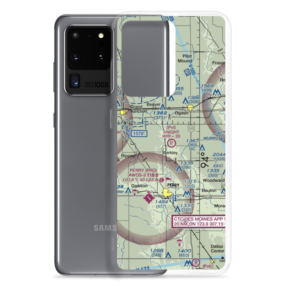 Knight Field (IA21) VFR Sectional Samsung Case Samsung Galaxy S20 Ultra model shown