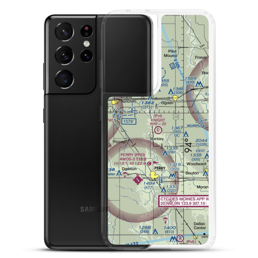 Knight Field (IA21) VFR Sectional Samsung Case Samsung Galaxy S21 Ultra model shown