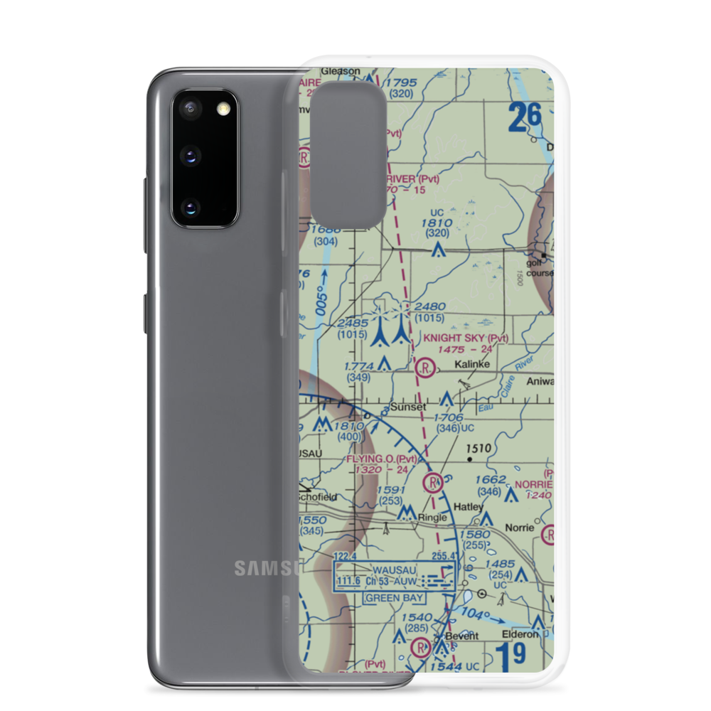 Knight Sky Airport (5WN8) VFR Sectional Samsung Case Samsung Galaxy S20 model shown