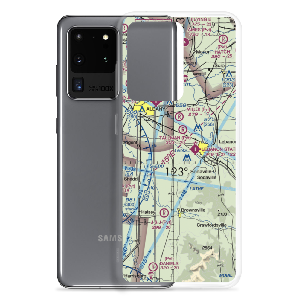 Knokey Field (6OR8) VFR Sectional Samsung Case Samsung Galaxy S20 Ultra model shown