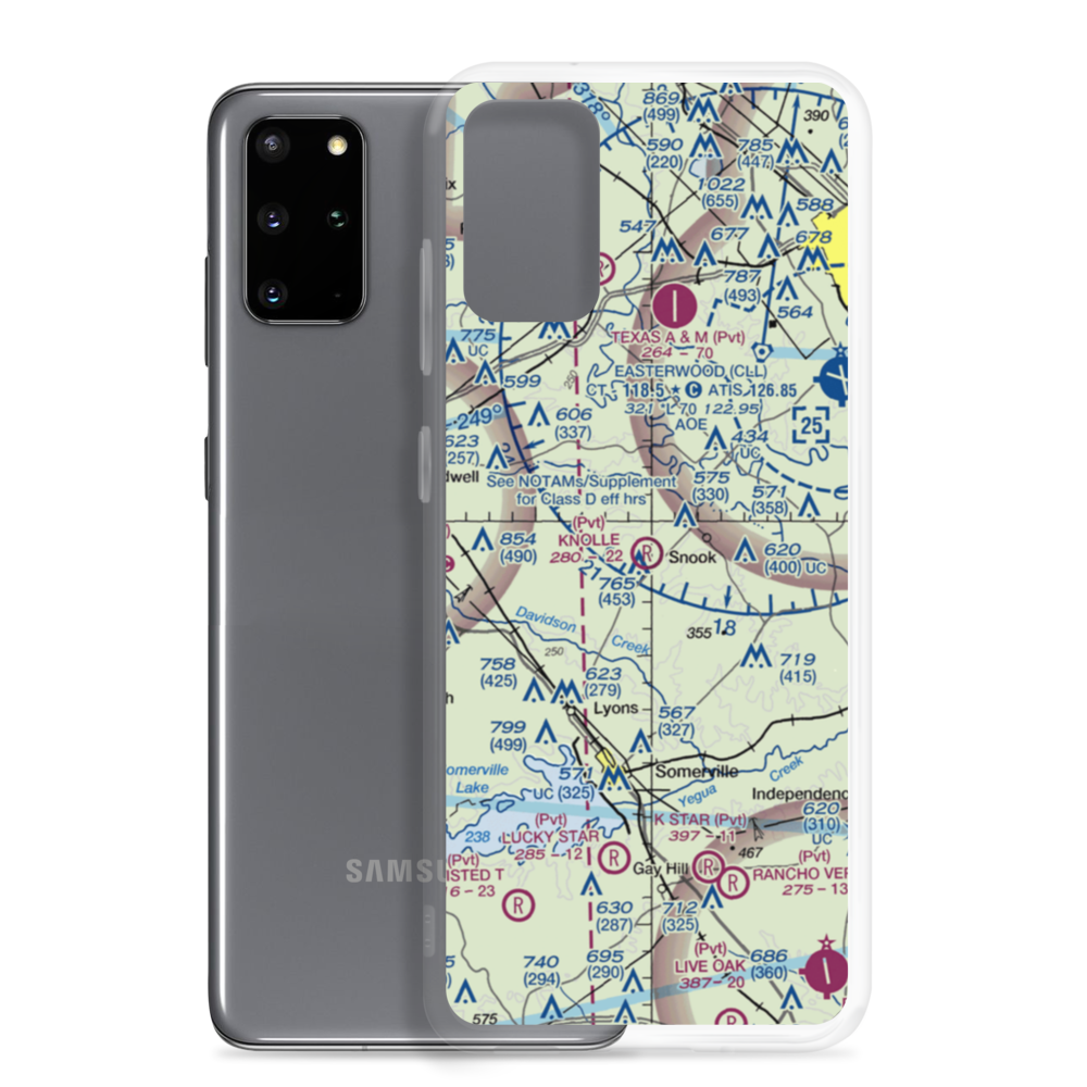 Knolle Ranch Airport (08XA) VFR Sectional Samsung Case Samsung Galaxy S20 Plus model shown