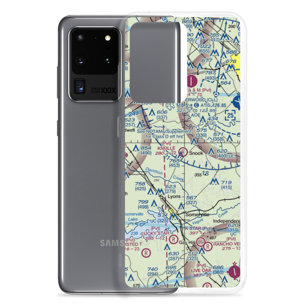 Knolle Ranch Airport (08XA) VFR Sectional Samsung Case Samsung Galaxy S20 Ultra model shown
