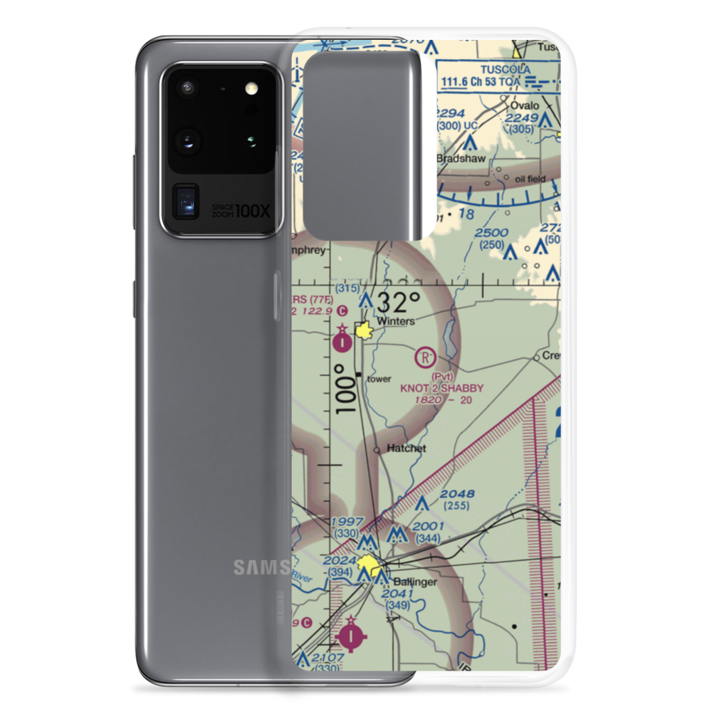 Knot 2 Shabby Airport (5TA6) VFR Sectional Samsung Case Samsung Galaxy S20 Ultra model shown
