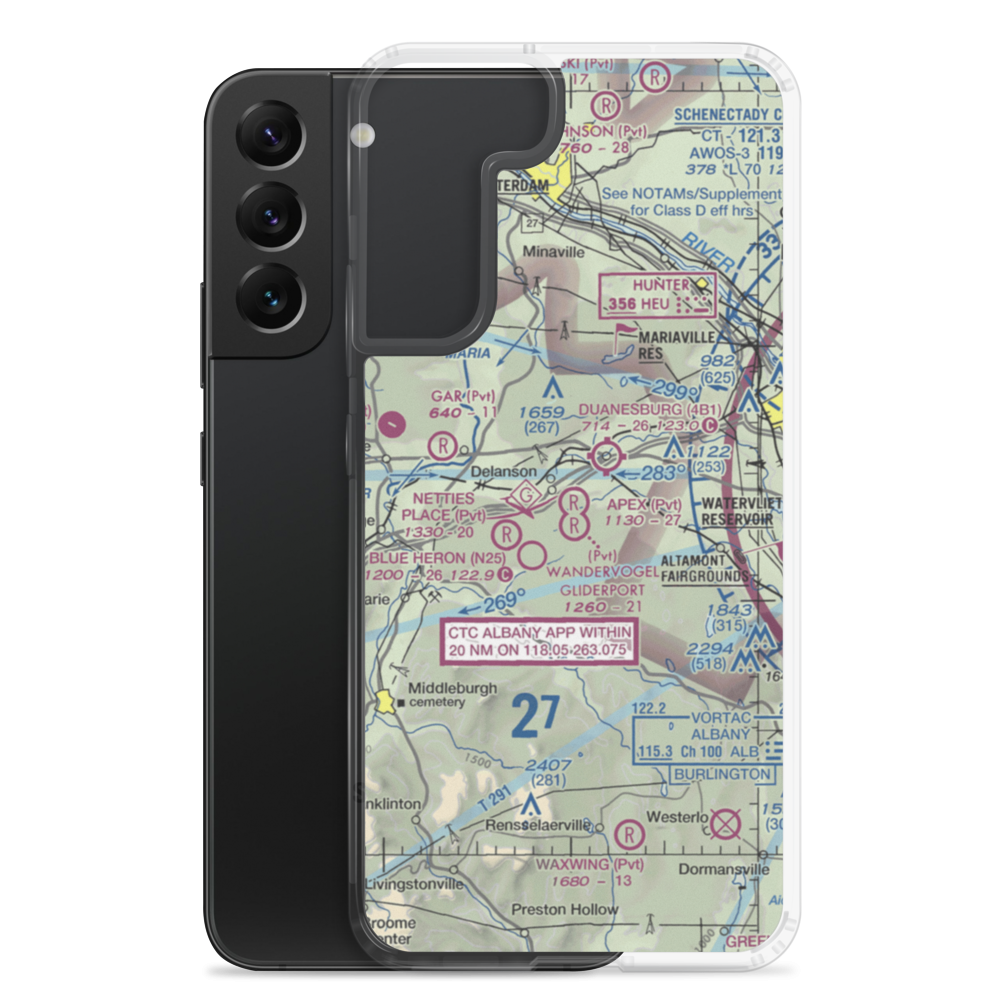 Knox Airport (N65) VFR Sectional Samsung Case Samsung Galaxy S22 Plus model shown