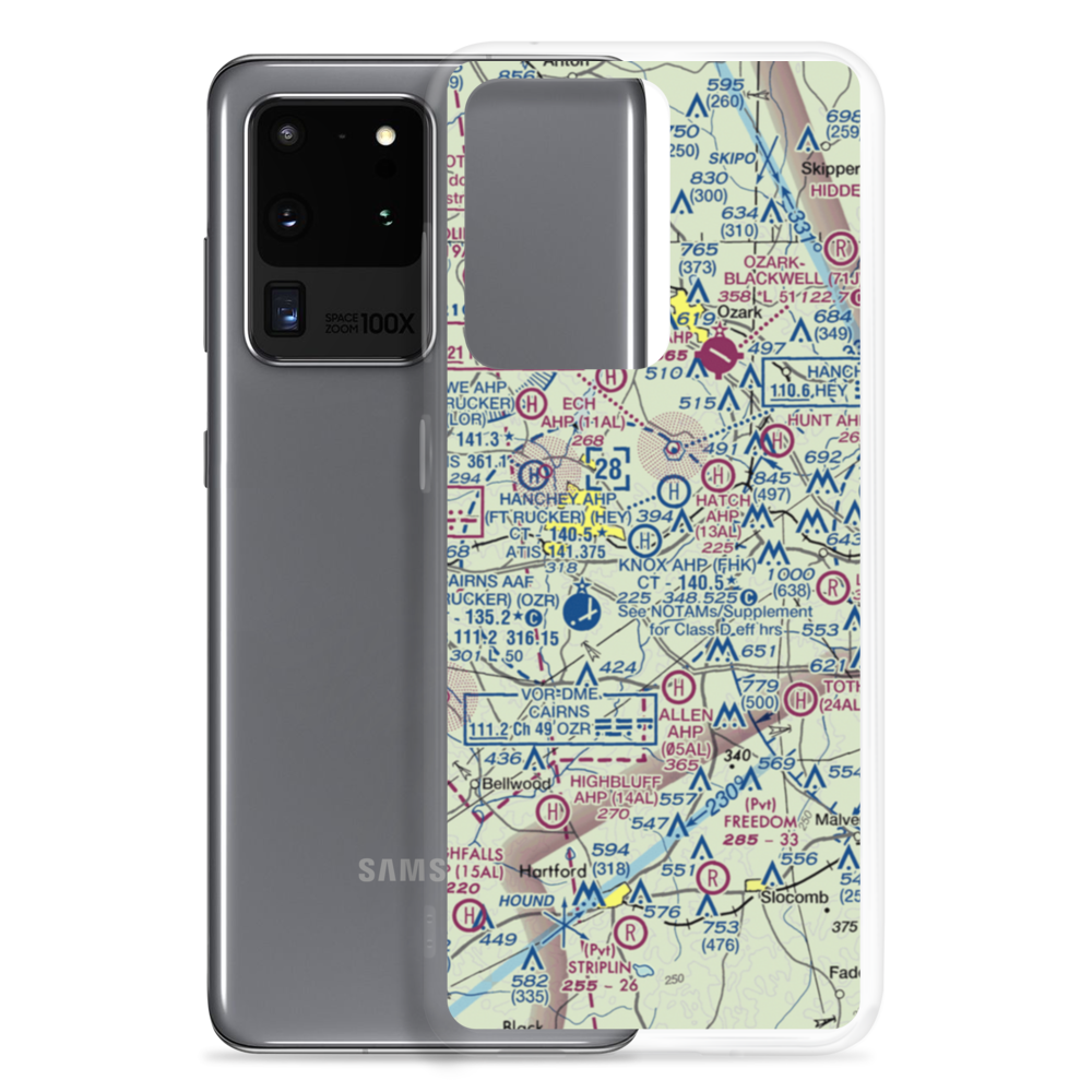 Knox Army Heliport (FHK) VFR Sectional Samsung Case Samsung Galaxy S20 Ultra model shown