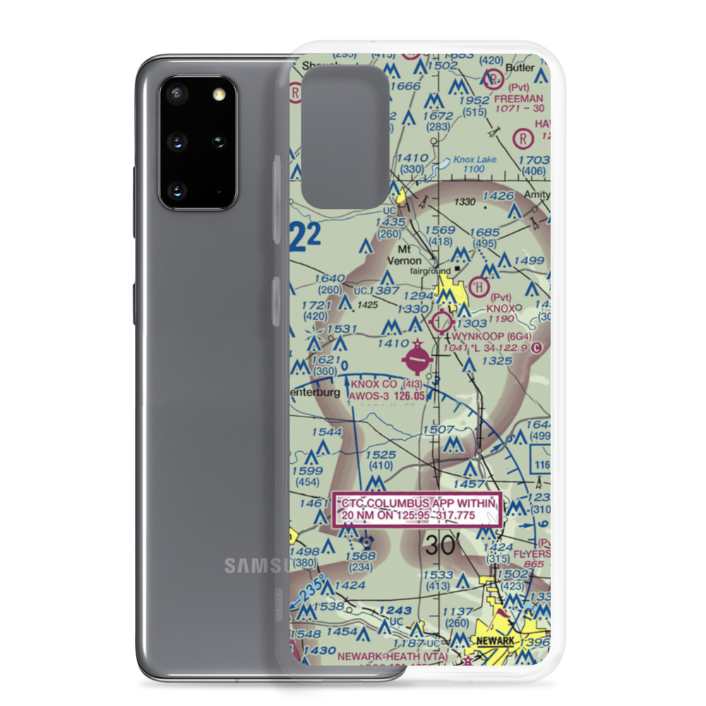 Knox County Airport (4I3) VFR Sectional Samsung Case Samsung Galaxy S20 Plus model shown