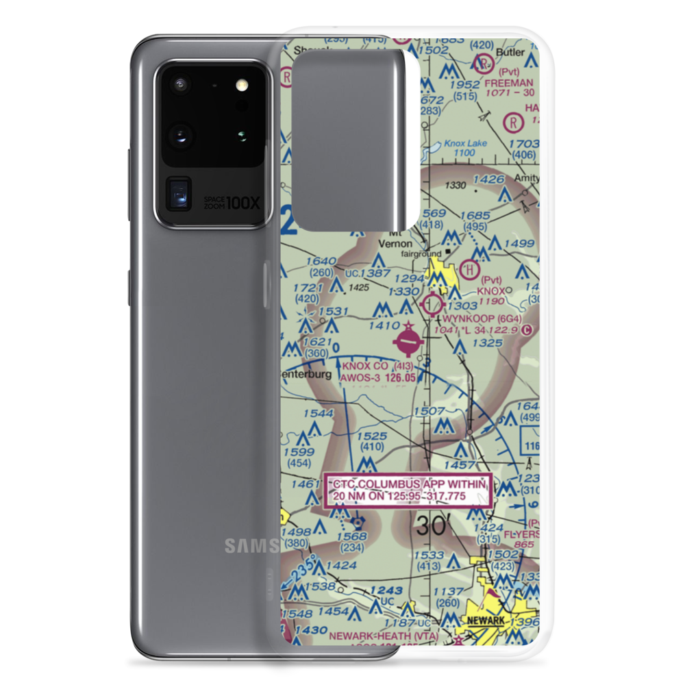 Knox County Airport (4I3) VFR Sectional Samsung Case Samsung Galaxy S20 Ultra model shown