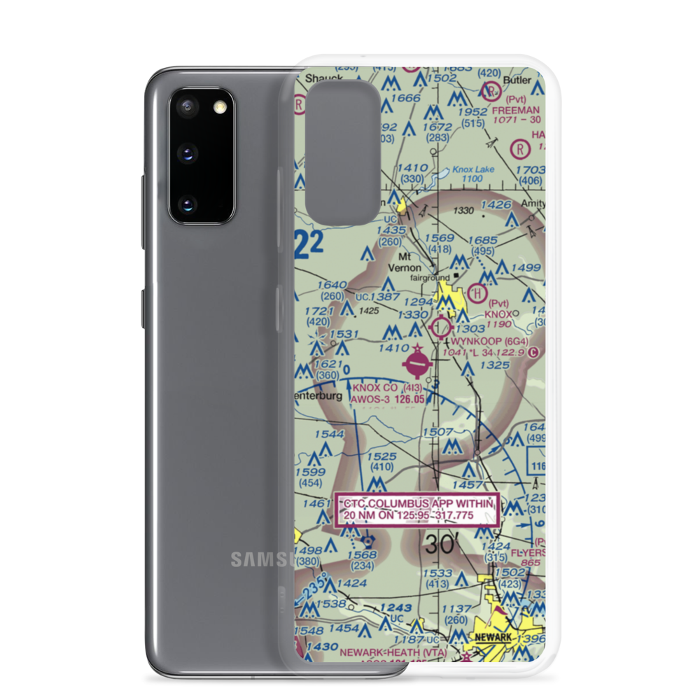 Knox County Airport (4I3) VFR Sectional Samsung Case Samsung Galaxy S20 model shown