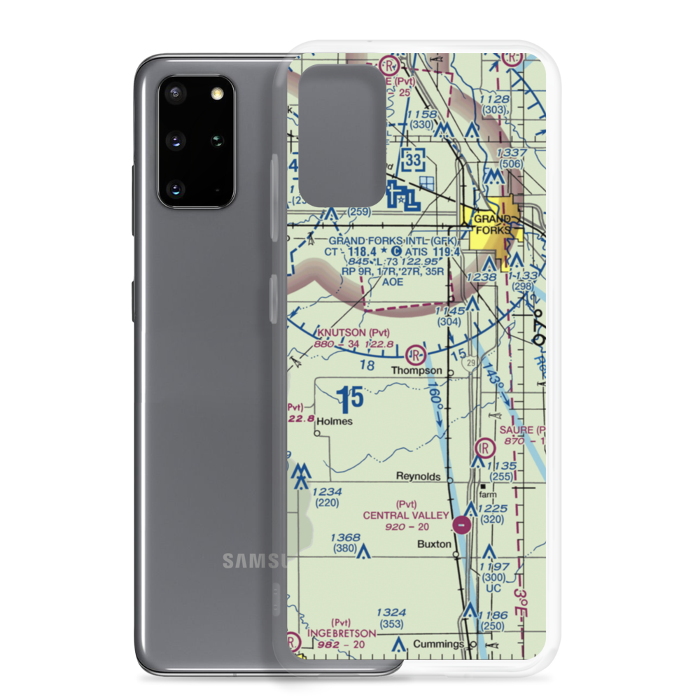 Knutson Airport (4ND1) VFR Sectional Samsung Case Samsung Galaxy S20 Plus model shown