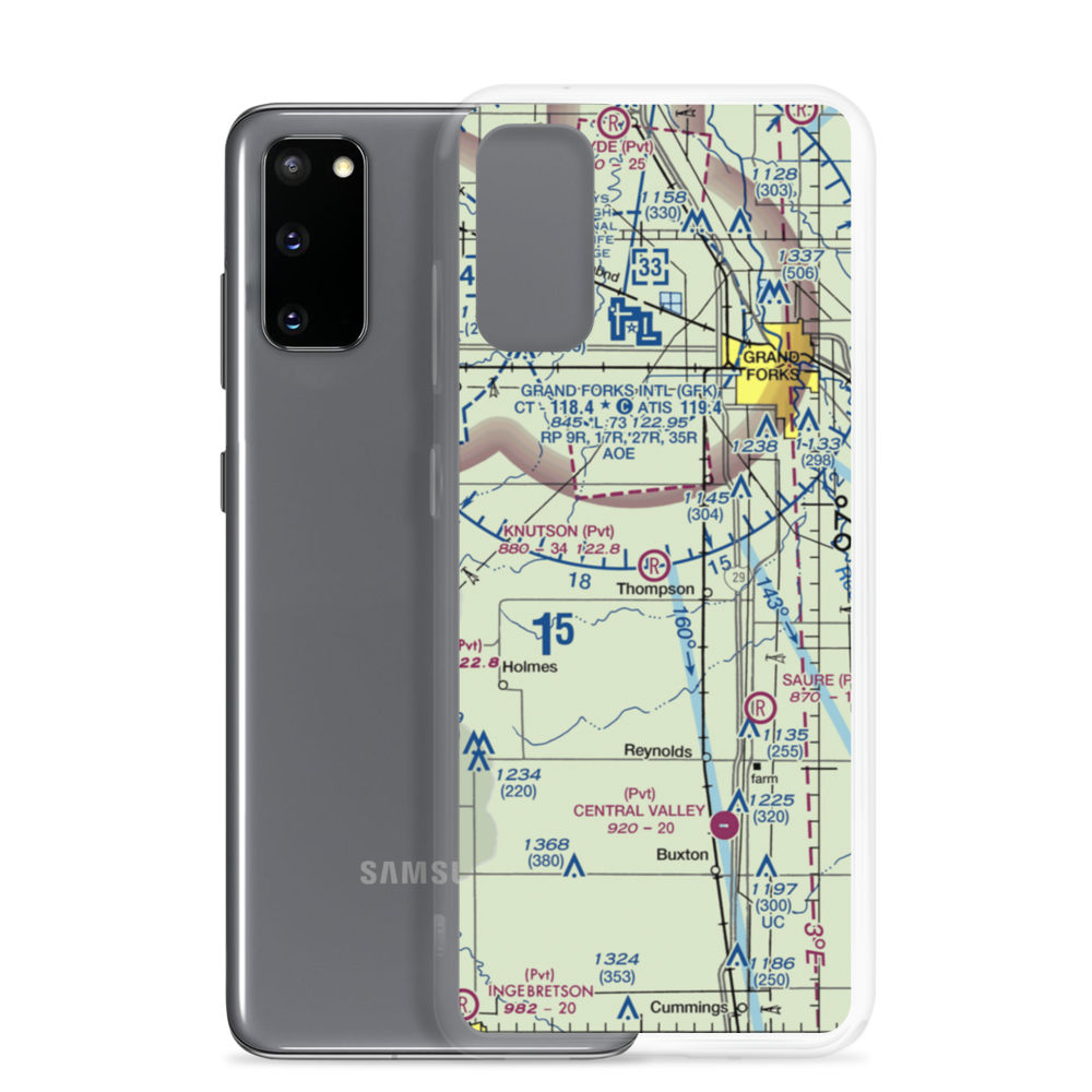 Knutson Airport (4ND1) VFR Sectional Samsung Case Samsung Galaxy S20 model shown