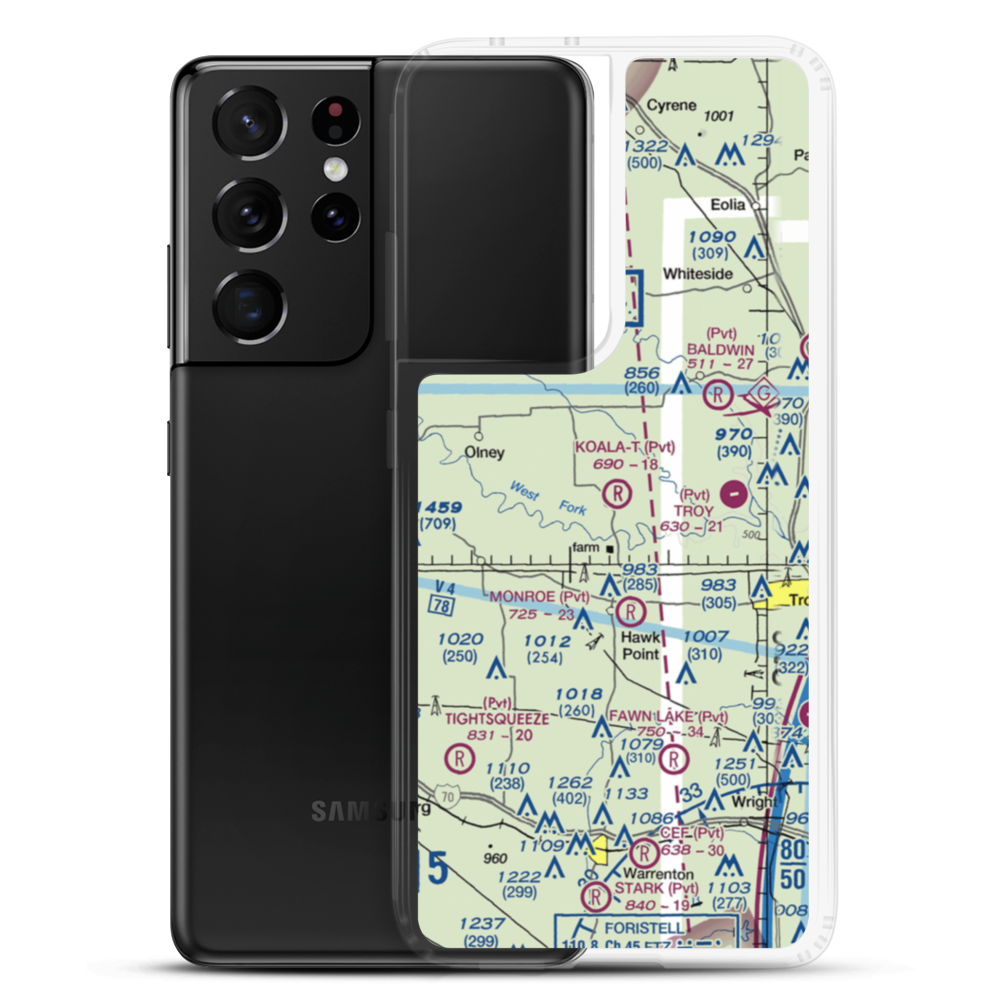 Koala-T-Field Airport (74MU) VFR Sectional Samsung Case Samsung Galaxy S21 Ultra model shown
