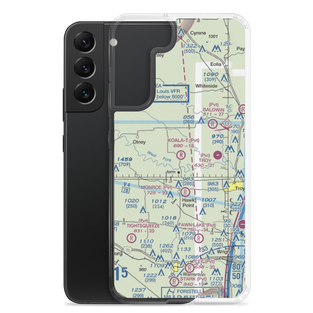 Koala-T-Field Airport (74MU) VFR Sectional Samsung Case Samsung Galaxy S22 Plus model shown